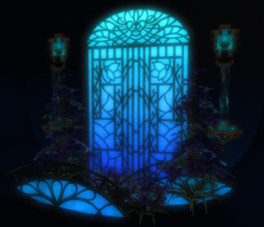 blue stained glass